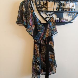 One shoulder short dress